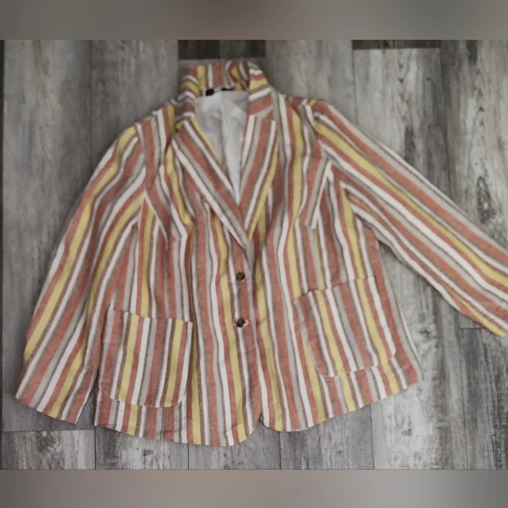 Counterparts Multicolor Striped Pants & Jacket Set - Picture 2 of 11